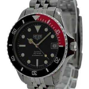 Heuer (Pre-Tag) 37mm Men's Professional 1000 Series Coke Bezel Watch